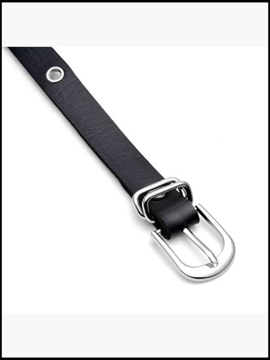 Punk Goth Wrap-around PU Leather Chained Belt Retro Skinny Festival Accessory main image 6